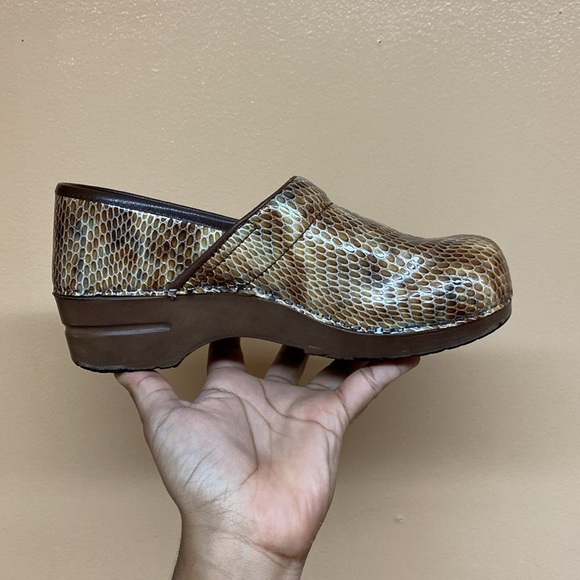 Sanita Snakeskin Danish Clogs - Picture 7 of 17